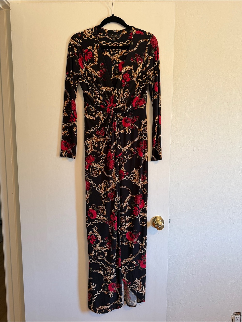Thalia Sodi rose maxi dress